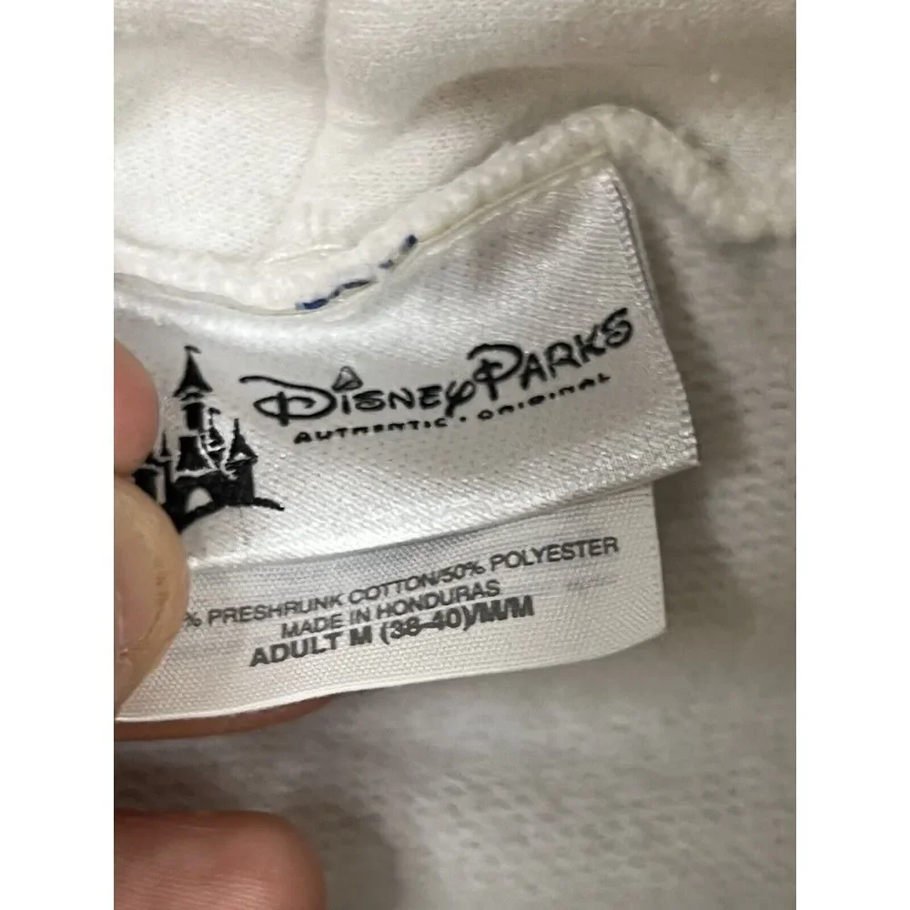 Walt Disney‎ World resort Size Medium white hoodie Big Logo Disneyland 1955